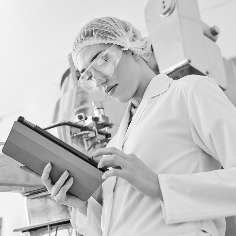 Partner Ops on tablet in manufacturing environment